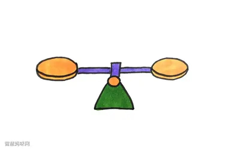 天秤怎么画简单