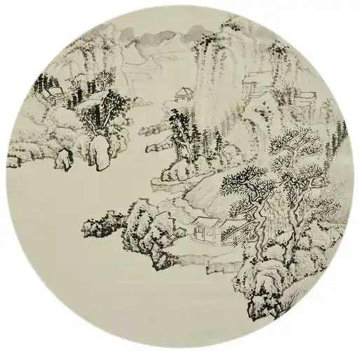 山水小品之三_纸本水墨_国画_宝甄网
