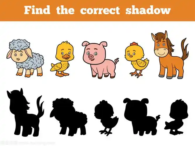 一,数学(1)《找影子》(一一对应)