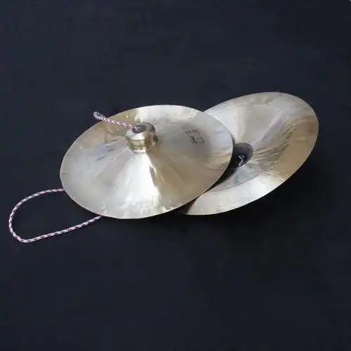 醒狮广钹纯铜镲钞佛山狮鼓锣35公分敲打乐器雄狮民间舞狮全铜大镲43