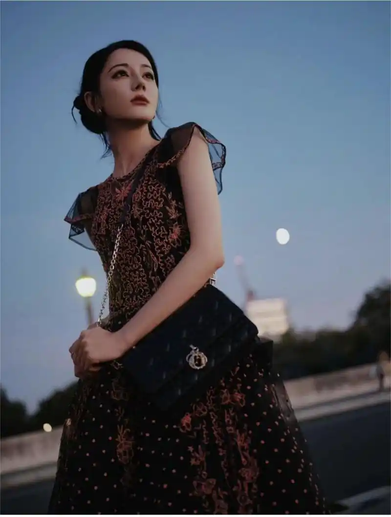 迪丽热巴dior2024春夏秀时装周穿搭 #今天穿什么香 第一套 身穿 dior