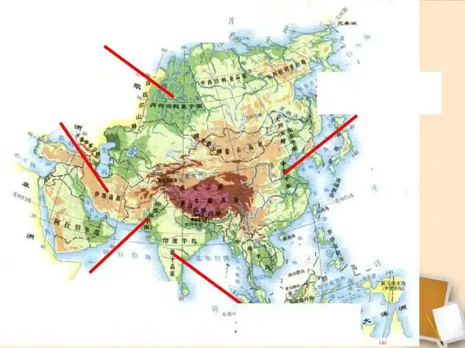 西西伯利亚平原 伊朗高原 华北平原 印度河平原 德干高原