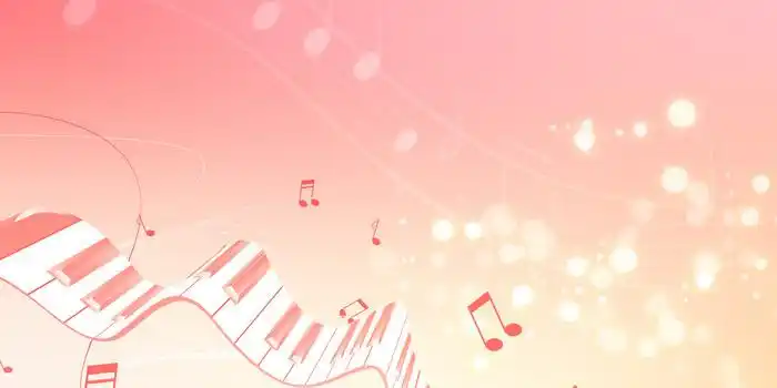 粉色简约活泼校园音乐节背景图