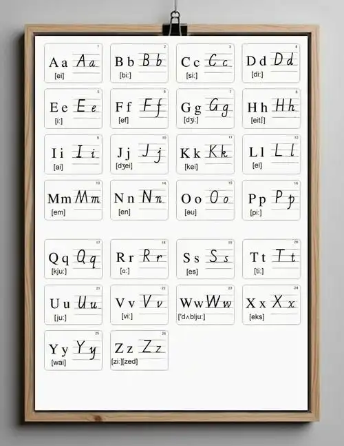 暑假规划:26个英文字母大小写练习