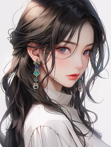 定格真我网络头像女定制动漫二次元风格网络女神头像设计微信头像