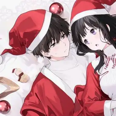 动漫头像可爱萌二次元情侣,我会努力奔向有你的未来