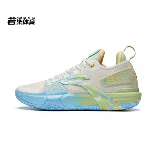 lining李宁闪击九粉红豹男子低帮减震耐磨实战篮球鞋abas071