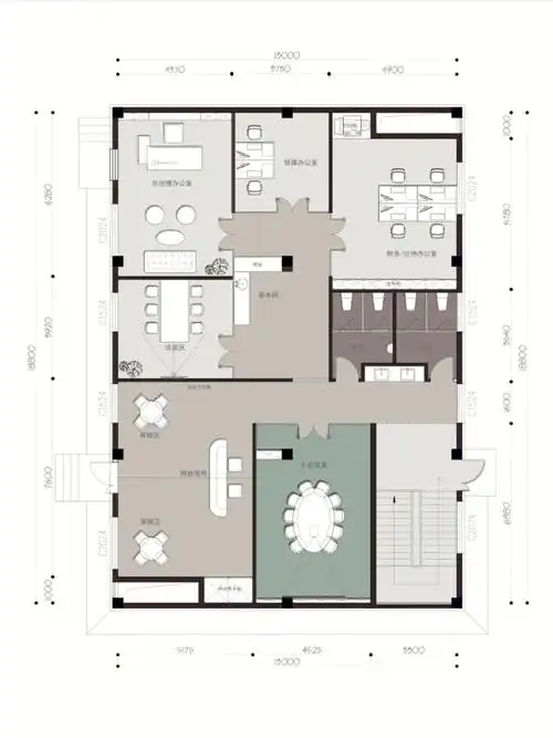 办公室平面方案一