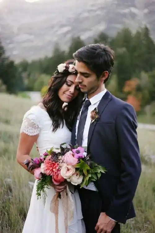 好看的欧美风婚纱照图片