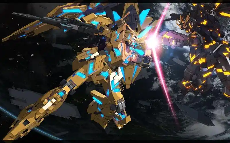 exvs2xb-独角兽三号机菲尼克斯屏摄(这机体打随机是真的累啊)_哔哩