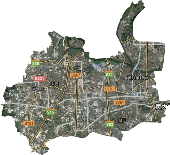 大沥镇高清卫星地图