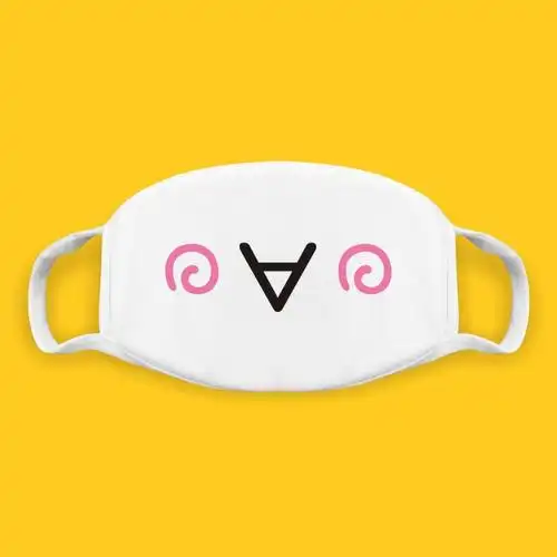 二次元颜表情嘴巴口罩男女个性情侣口罩卡通可爱春夏季防尘防晒