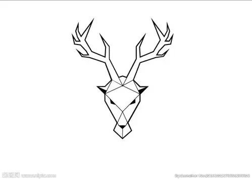 简约鹿头图片