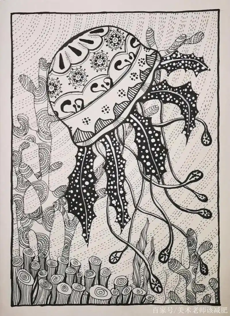 水母线描完成稿