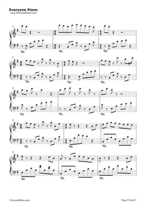 典狱司-《老九门》片尾曲五线谱预览2-钢琴谱文件(五线谱,双手简谱