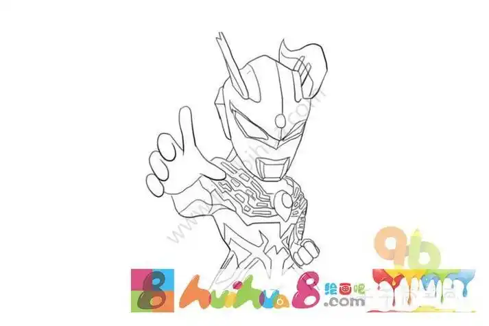 画终极赛罗奥特曼的简笔画赛罗奥特曼简笔画怎么画赛罗奥特曼简笔画