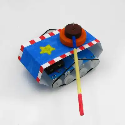 履带坦克战车 小学生手工实验玩具6-15岁男孩礼物 科学小制作