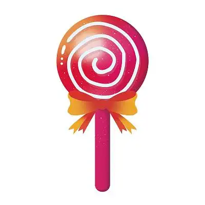 手绘卡通棒棒糖原创素材儿童节