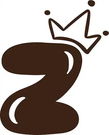 矢量丰满复古可爱字母 z 与皇冠.公主元素字体标志.