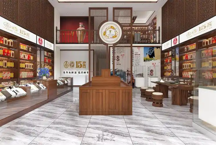 酒香四溢,极具东方韵味的酒展厅!