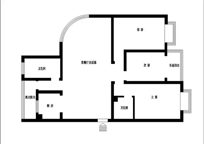 原始平面图_装修美图-新浪家居