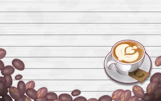 咖啡杯卡通背景