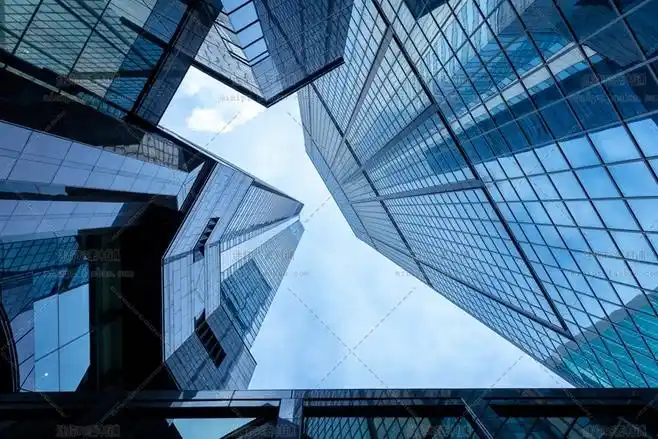 92号都市高楼写字楼金融中心城市俯拍高清背景图片ps平面设计素材淘宝