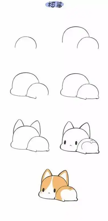 狗狗q版简笔画-简笔画-369作文网