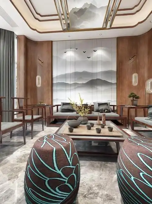 禅意新中式风格总是伴随着简约含中式韵味