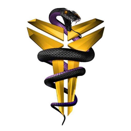 汽车纪念科比黑曼巴精神nba个性贴标3d立体车身金属车贴 中网改装