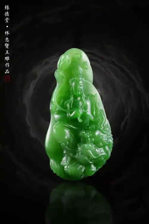 观像净心 渐入菩提——林志贤(十二)碧玉作品欣赏 - 新时代玉雕大师网