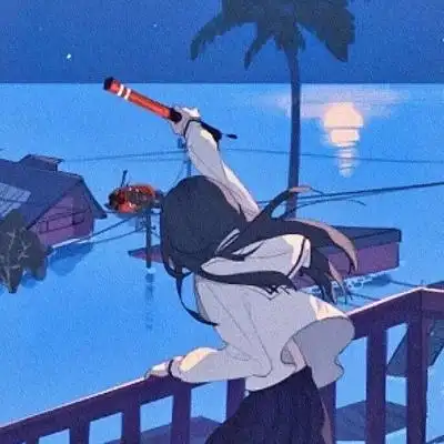 女生背影图片简约动漫头像唯美图片