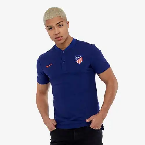 nike atletico madrid 2018/19 nsw authentic polo shirts - deep