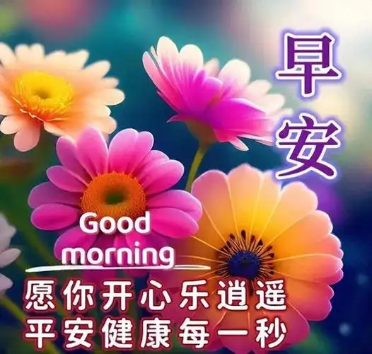 非常漂亮的早上好祝福图片祝你美好一天早安