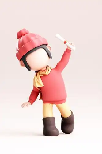 3d渲染的卡通人物