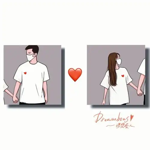 最美情侣头像背景图