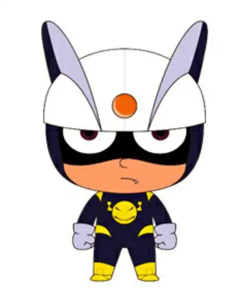 卡通人物简笔画开心超人