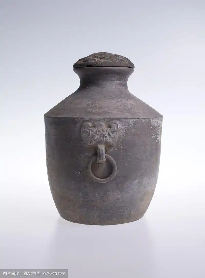 汉代灰陶罐