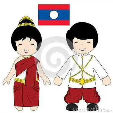 泰国服饰男装简笔画