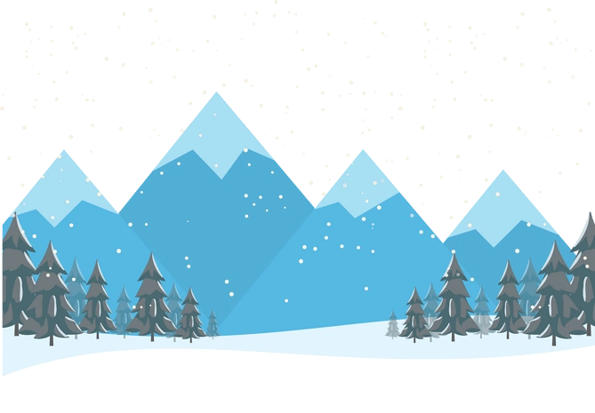 雪山卡通图片大全