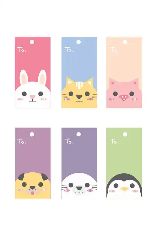 卡通书签图片免扣