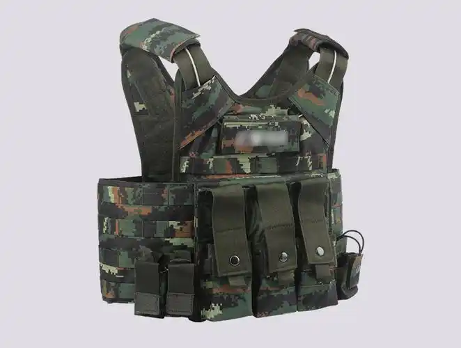 雪峰狐 虎斑特战迷彩战术背心训练快拆1000d尼龙防刮耐磨多功能马甲携