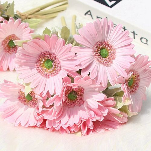 妙如意 仿真非洲菊花假花家居装饰婚庆手捧小花束花朵干花插花家居