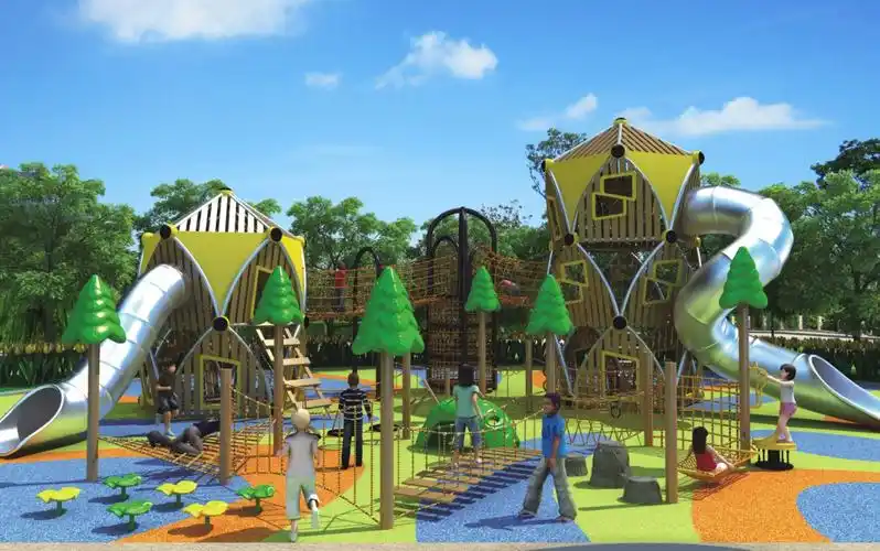 户外玩具游乐园 室外滑梯组合儿童户外大型组合设计参考图