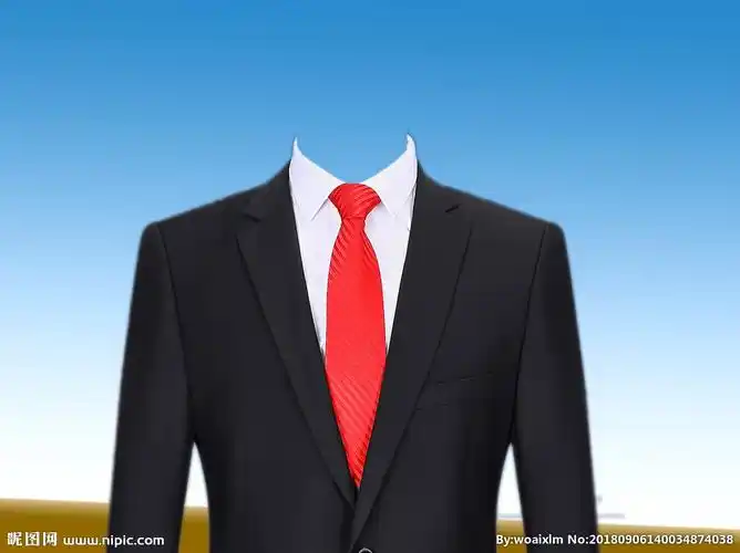 黑西服 红领带 证件照模版设计图__图片素材_其他_设计图库_昵图网