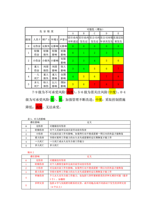 风险矩阵法详细doc3页