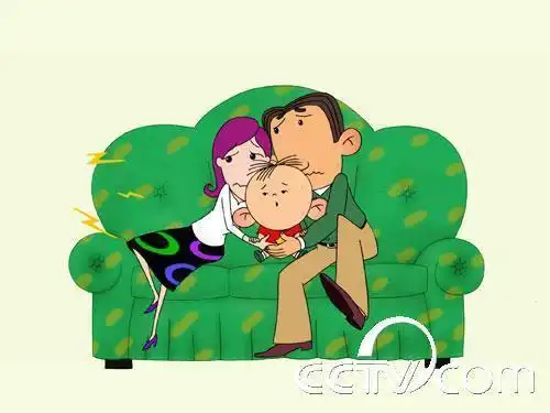 幸福一家人大耳朵图图简笔画