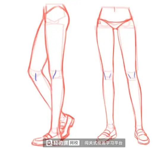 怎么画出好看的腿?动漫人物美腿画法教程