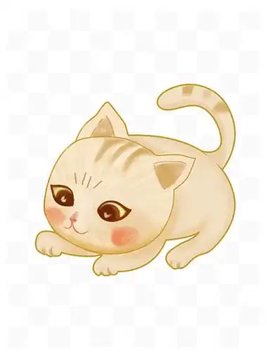 动物q版可爱小猫卖萌矢量造型19714矢量可爱卡通小猫1714117手绘可爱