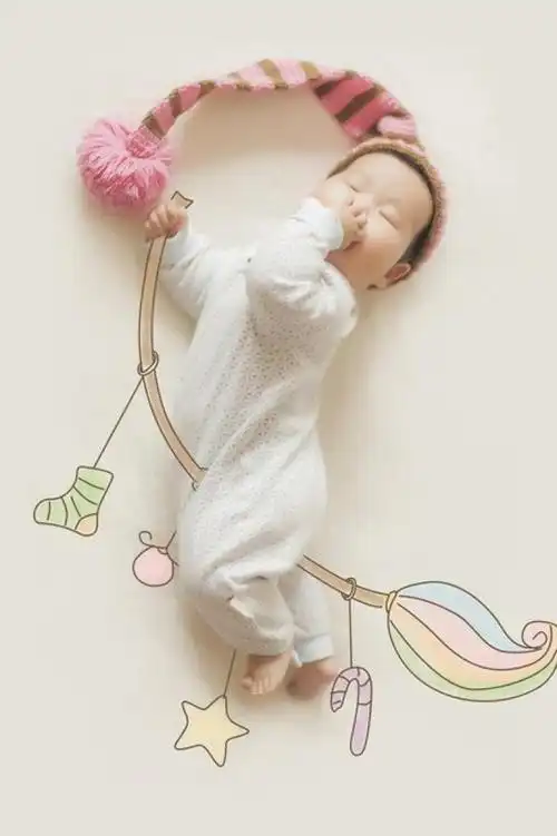 宝妈自己在家给宝宝拍的创意照片,赶紧收藏给自家宝宝拍照喽